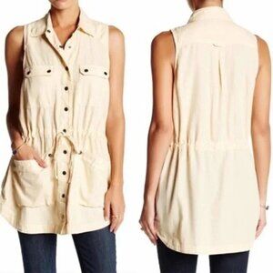 Women's M Free People Too Far Sleeveless Utility Vest Tunic